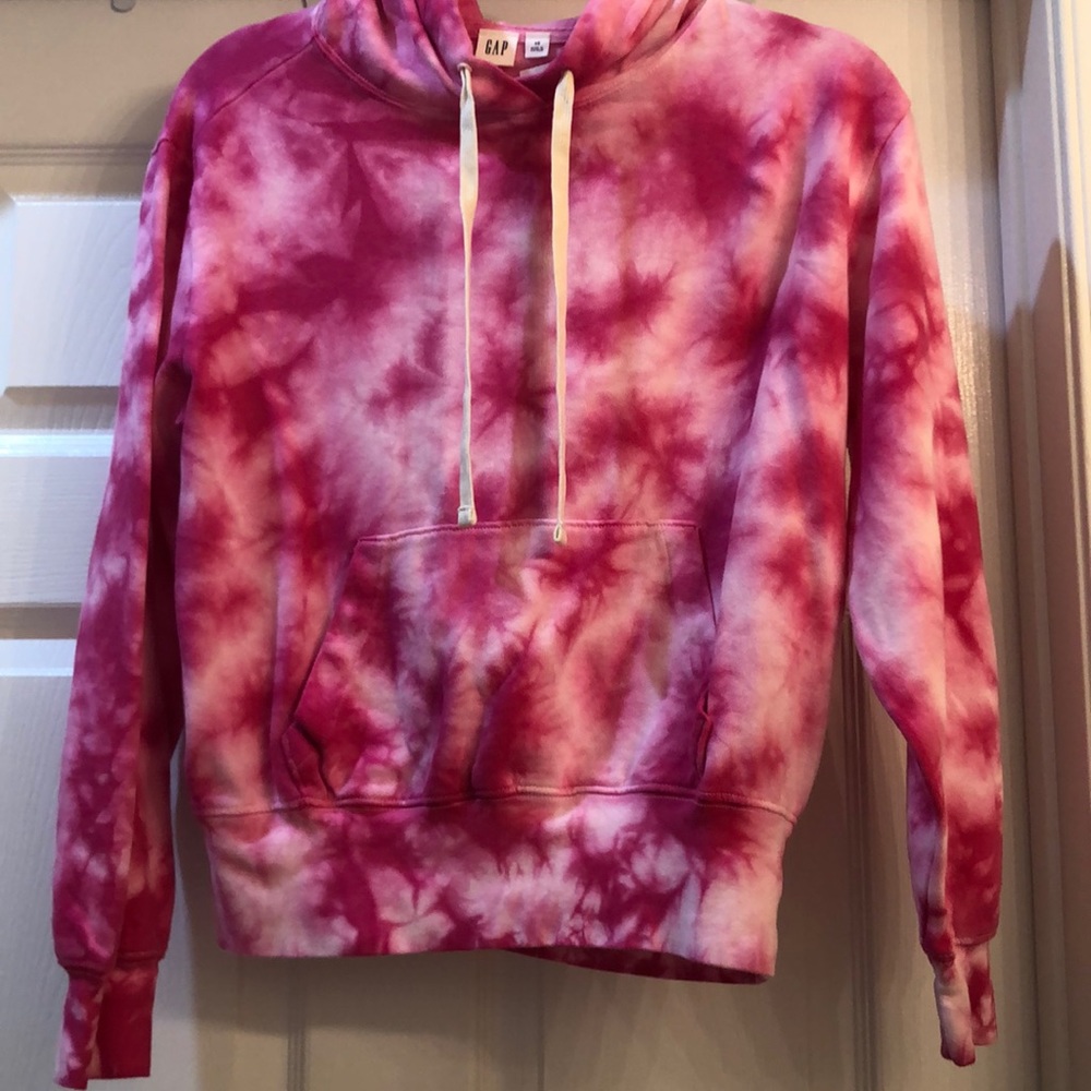 💝NWT GAP pink tye dye hoodie